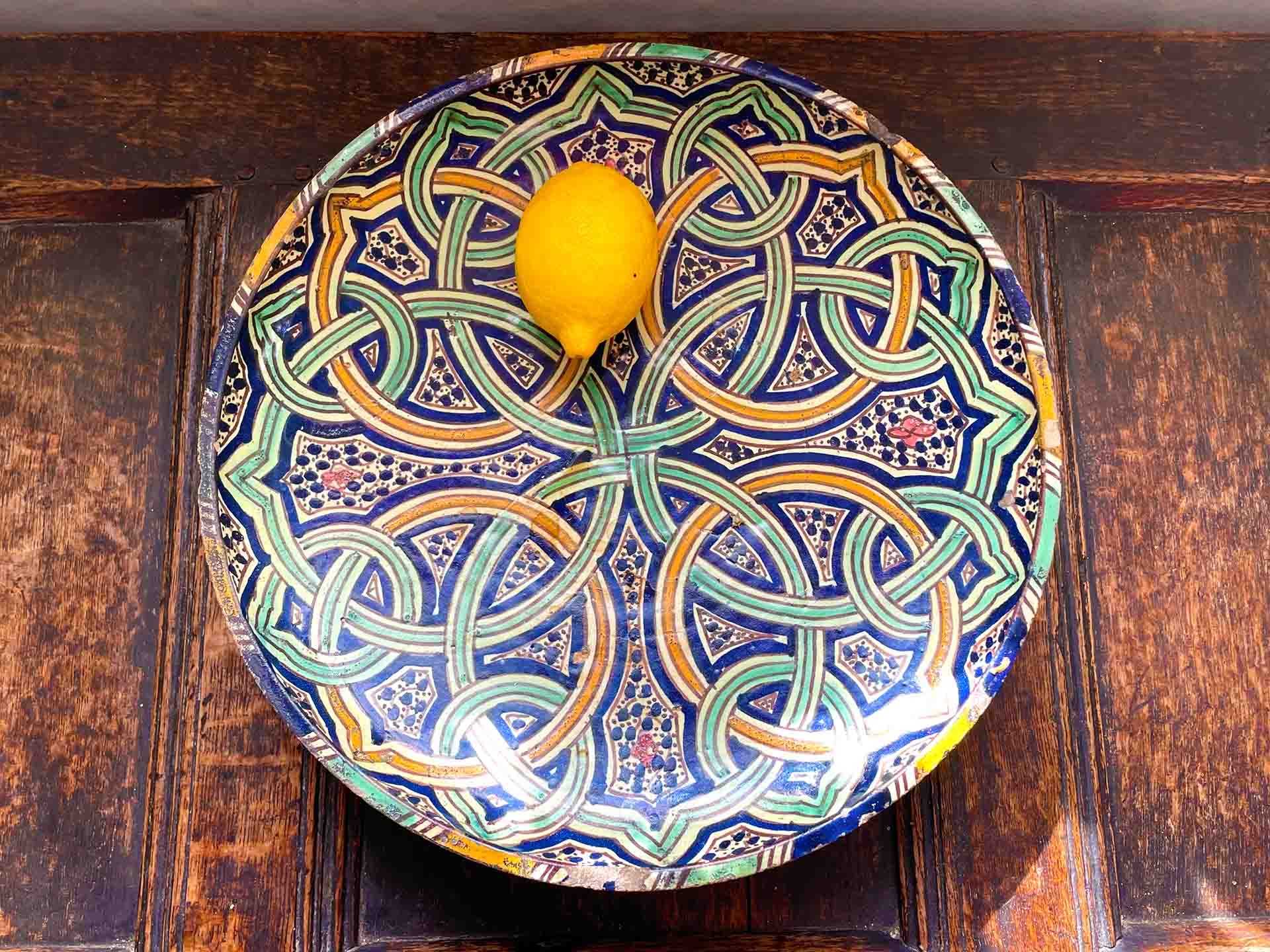 Moroccan Pottery Charger